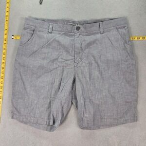 Icebreaker Shorts Mens 42 Gray Merino Wool Blend Chino Casual Pockets Summer